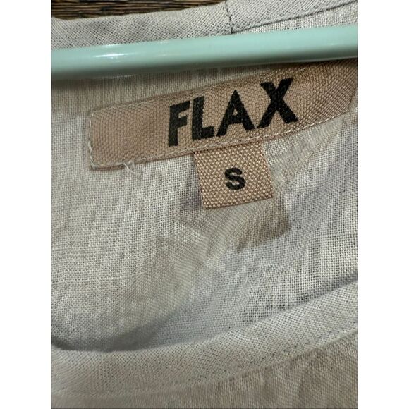 Flax NWOT linen sleeveless grey top size small - Picture 4 of 7